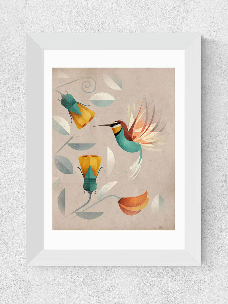East End Prints Brown Hummingbird print - British product