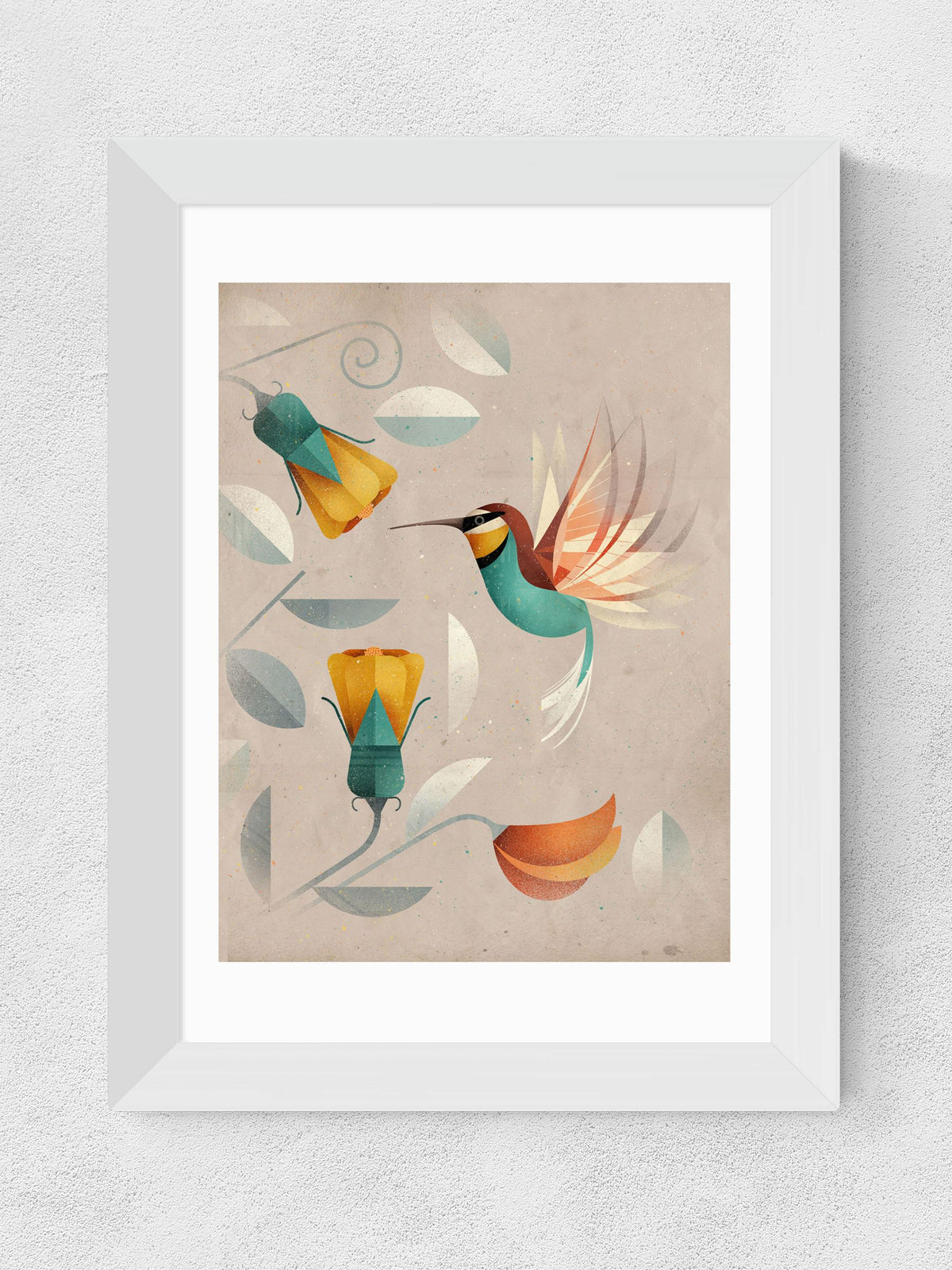 East End Prints Brown Hummingbird Print by Dieter Braun