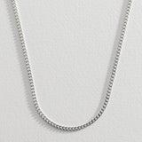 Revere men's sterling silver curb chain necklace 18in (British brand)