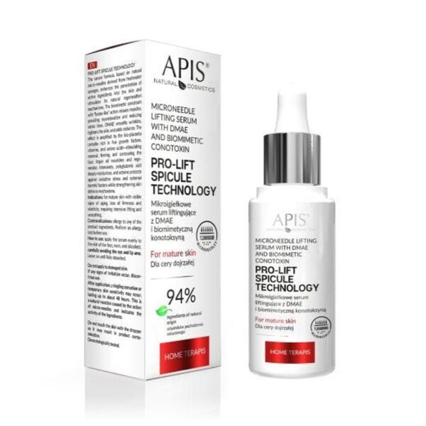 Apis microneedle lifting serum with DMAE and conotoxin 30ml, UK version