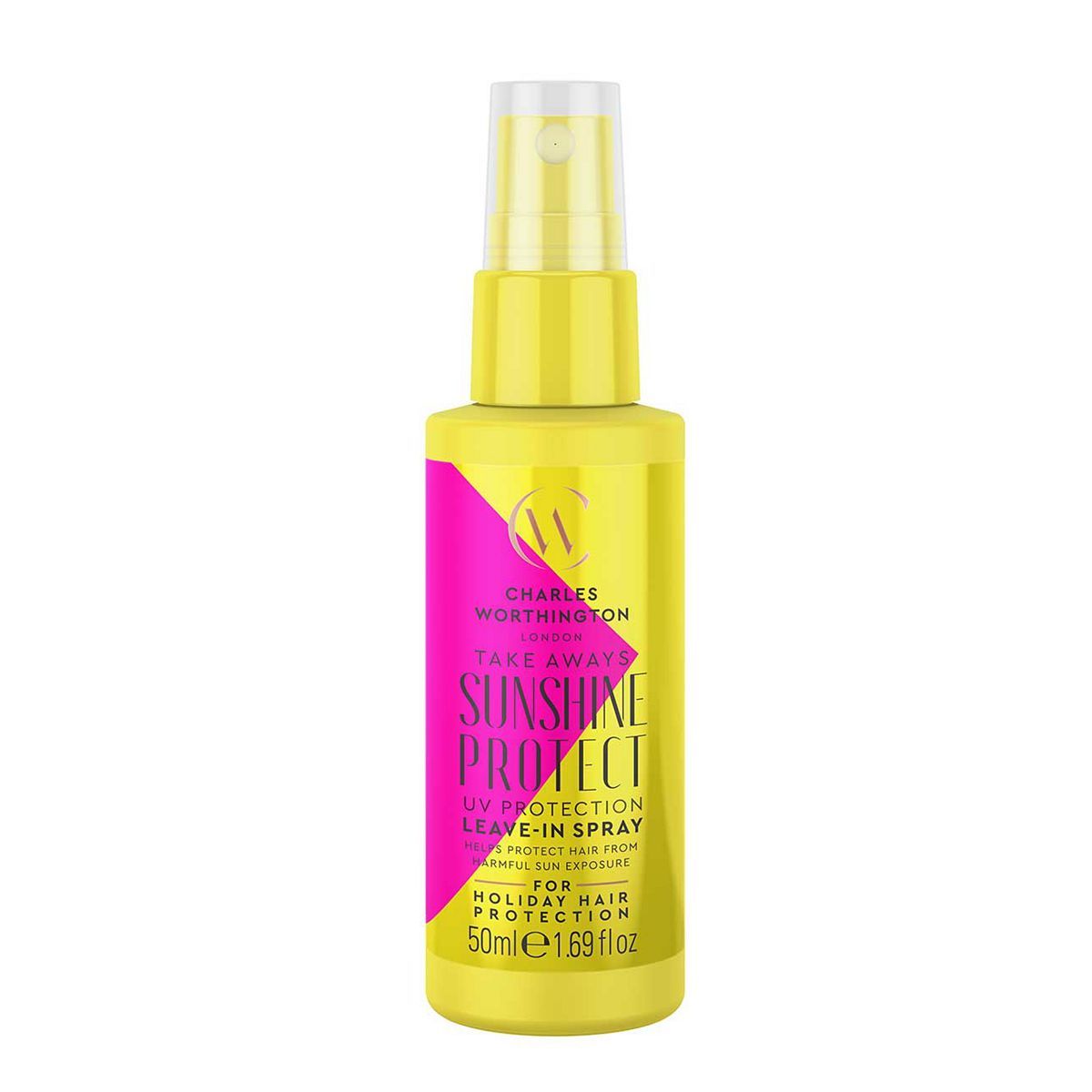 Charles Worthington Sunshine UV Protection Leave-In Spray Takeaway 50ml Haircare & Styling Boots   