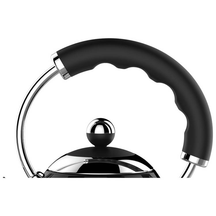 Cookworks pyramid kettle black 1.7 litre - British product