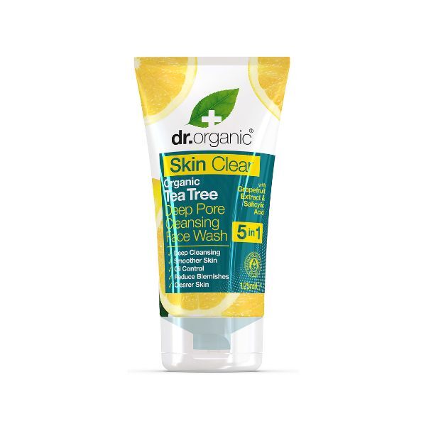 Dr Organic Skin Clear Deep Pore Face Wash 125ml, imported from the UK