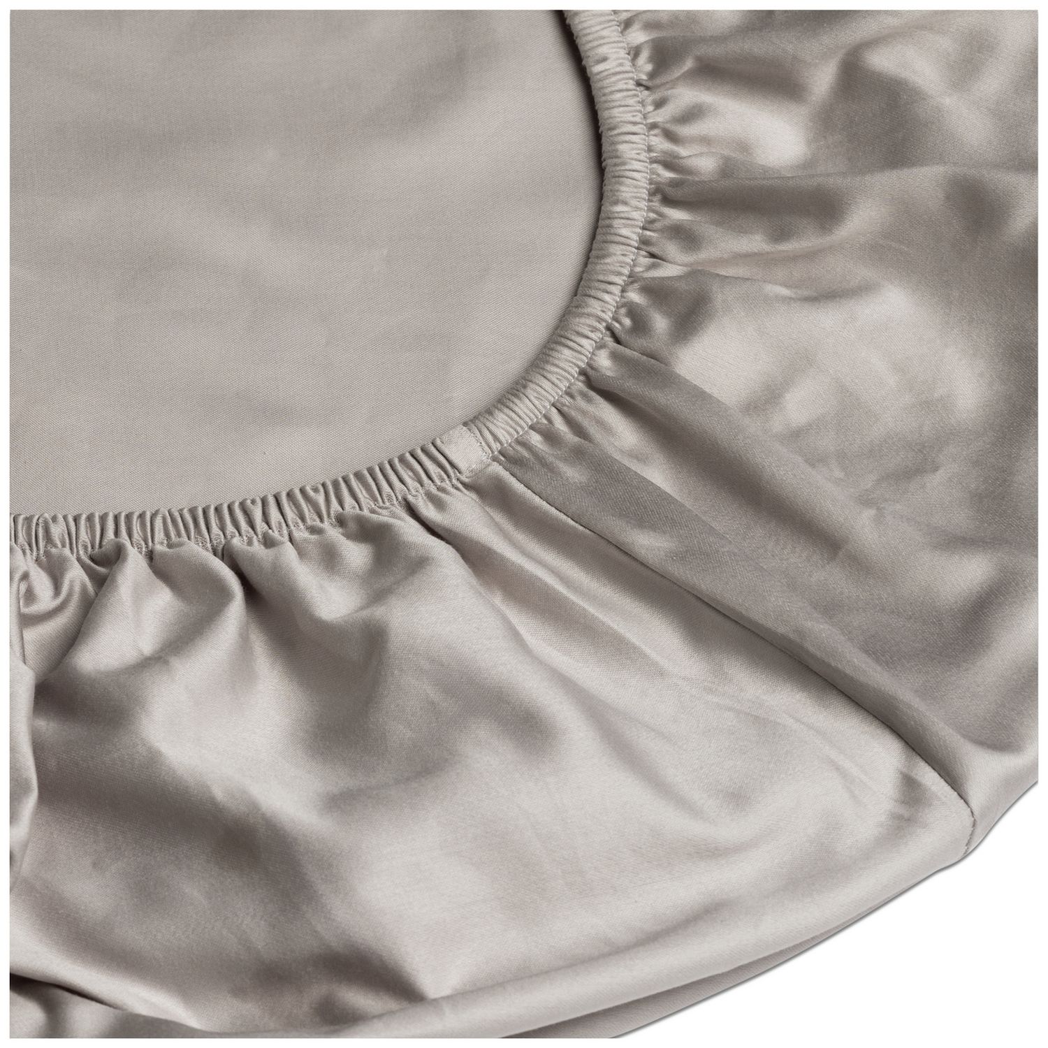 Habitat Egyptian Cotton 400TC Grey Fitted Sheet - Superking