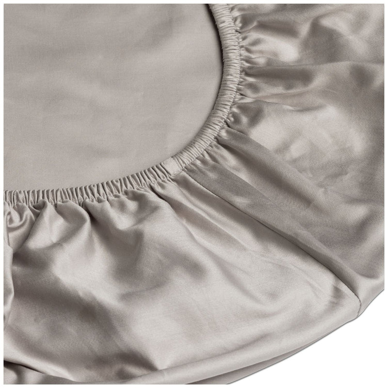 Habitat Egyptian Cotton 400TC Grey Fitted Sheet - Superking
