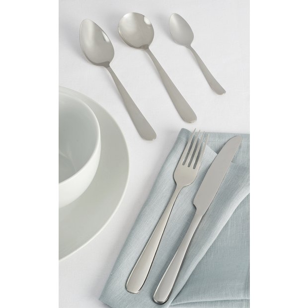 Habitat Curve 30-piece stainless steel cutlery set, imported from the UK