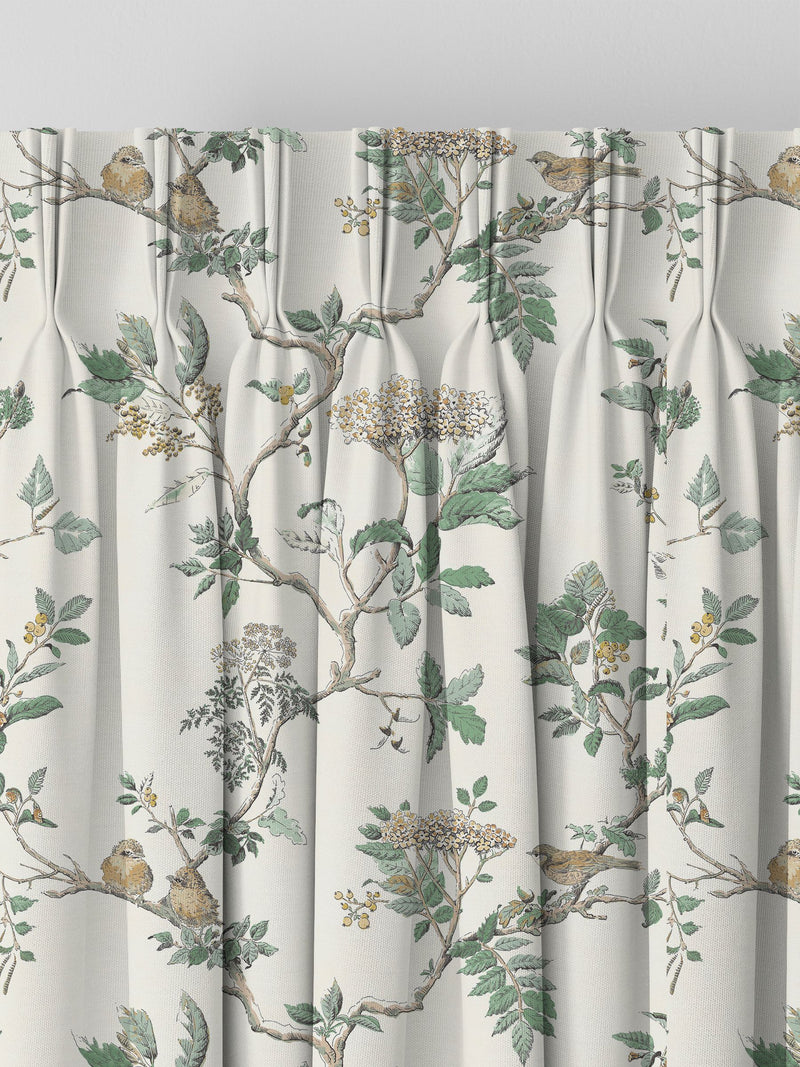 Laura Ashley Fern Green Elderwood made to measure curtains - British product