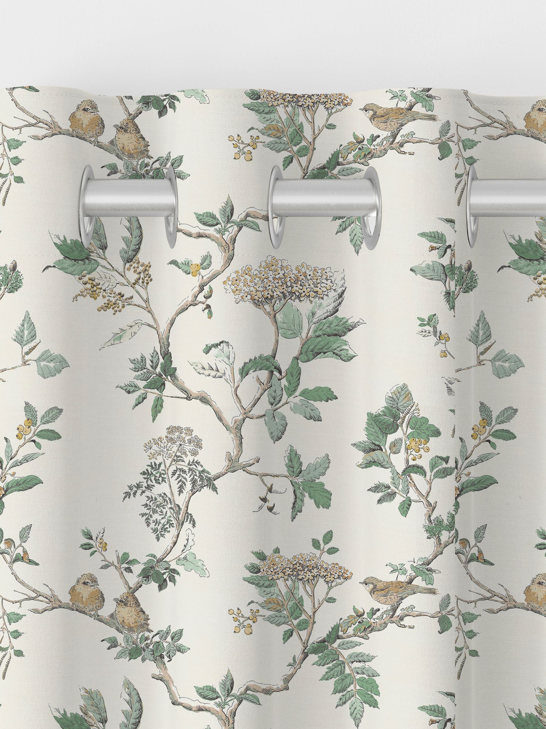 Laura Ashley Fern Green Elderwood made to measure curtains - British product