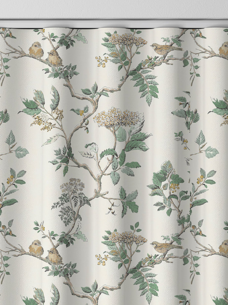 Laura Ashley Fern Green Elderwood made to measure curtains - British product