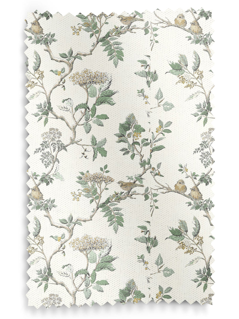 Laura Ashley Fern Green Elderwood made to measure curtains - British product