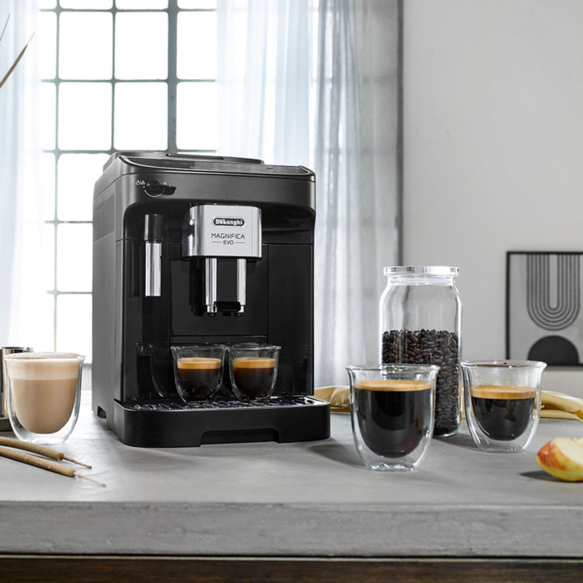 De'Longhi Magnifica Evo bean to cup coffee machine black - British product