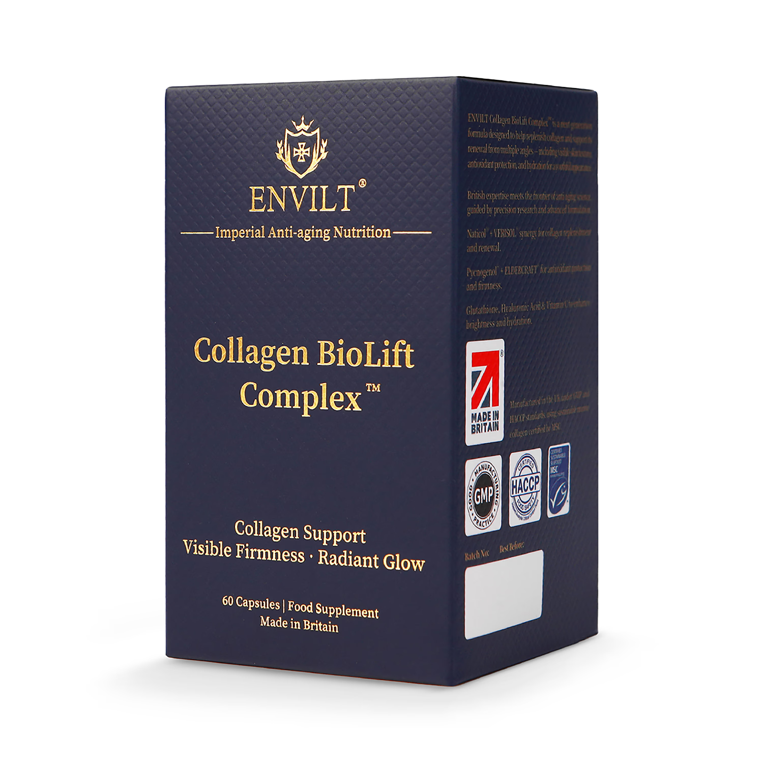 Envilt Collagen Biolift 60 Capsules - British product