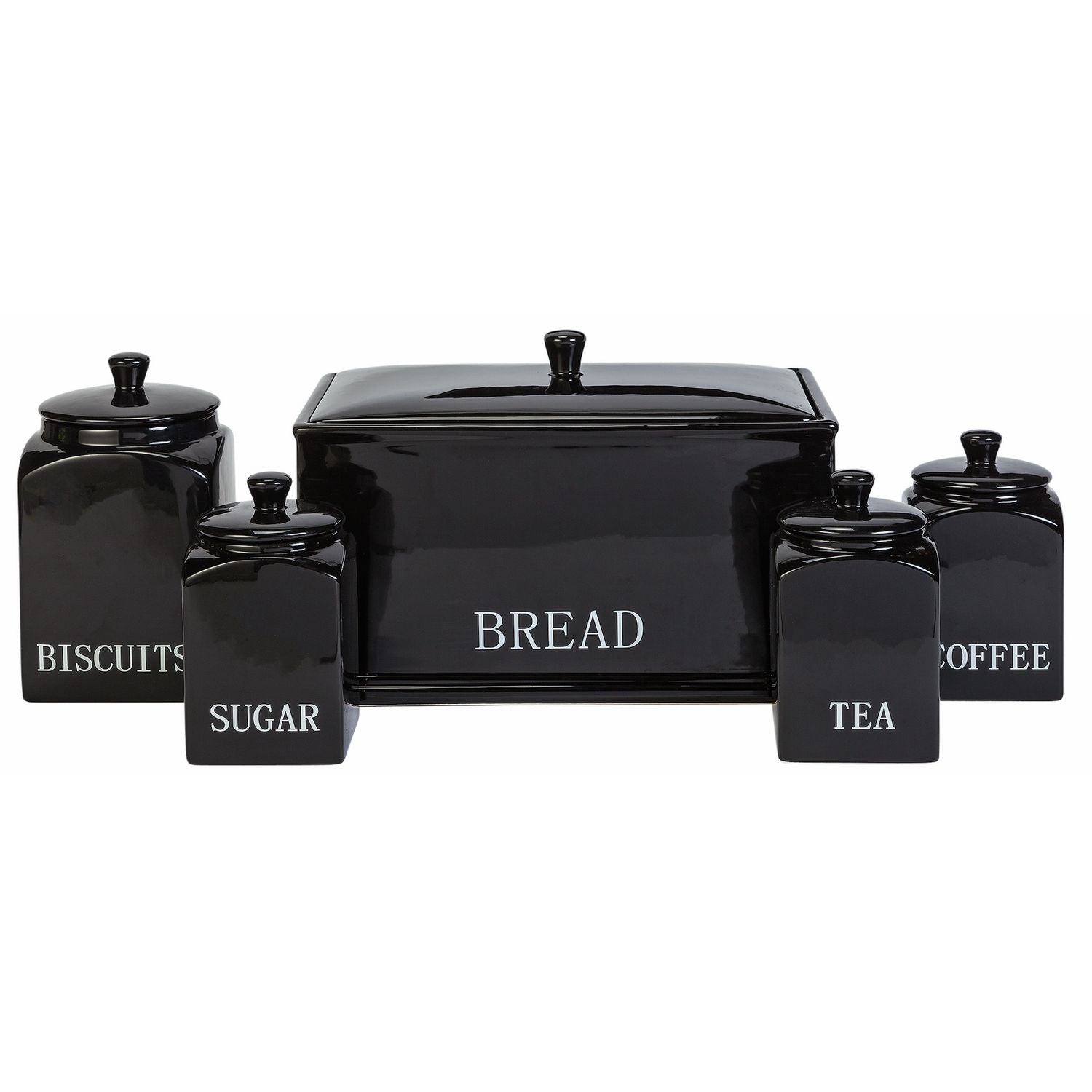 Argos Home Bistro 5-piece ceramic set black (British brand)