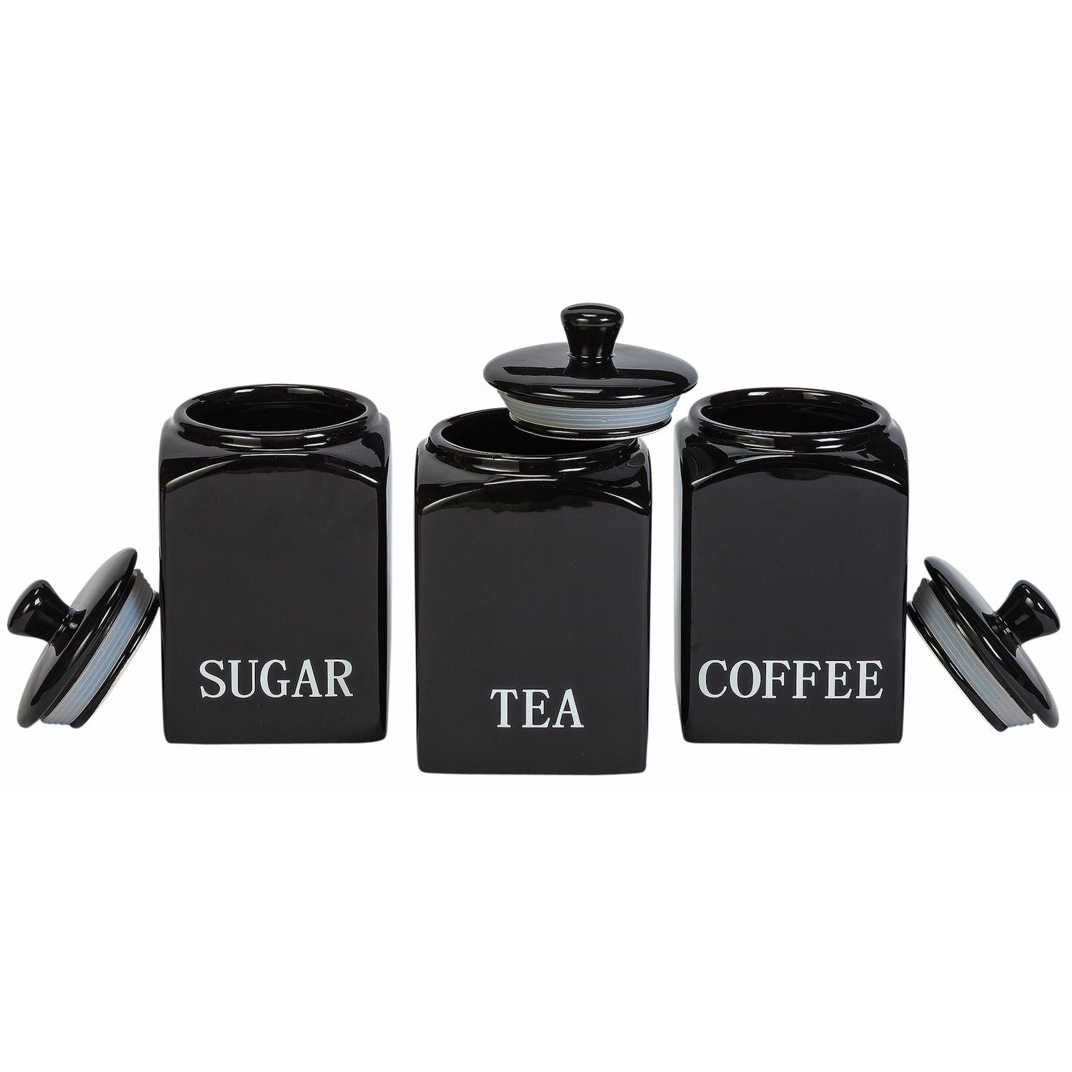 Argos Home Bistro 5-piece ceramic set black (British brand)