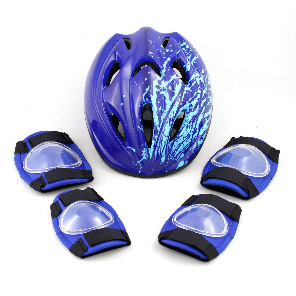 Challenge kids helmet and safety set blue - British product
