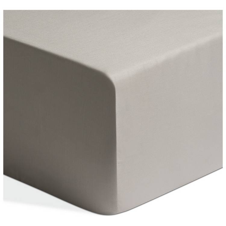Habitat Egyptian cotton fitted sheet grey single, imported from the UK