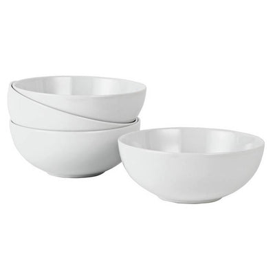 Argos Argos Home Set of 4 Porcelain Cereal Bowls - Super White- Buy online at McGrocer