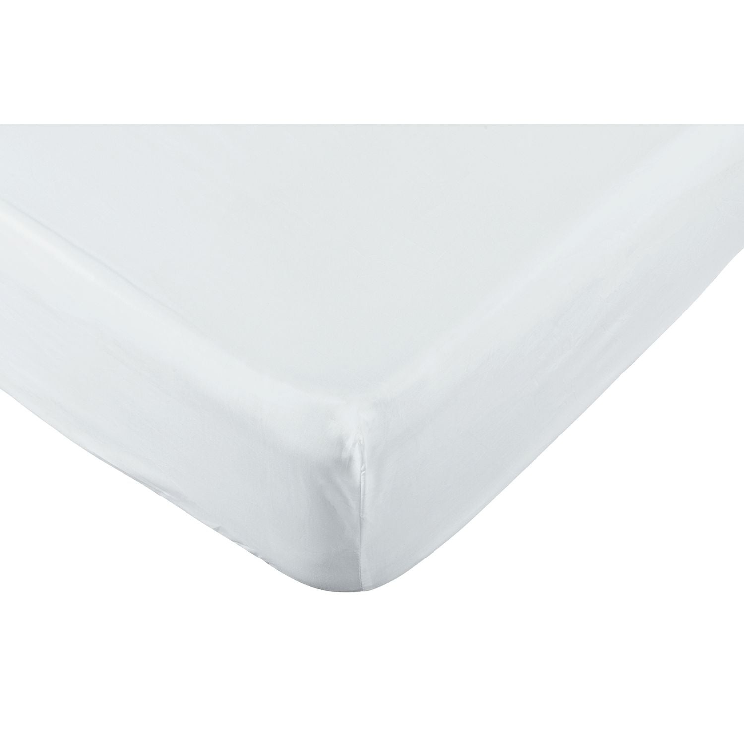 Habitat Pure Cotton 200TC White Fitted Sheet Single