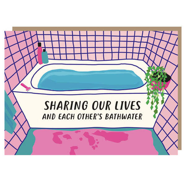 Paper Plane Bathwater Card, imported from the UK