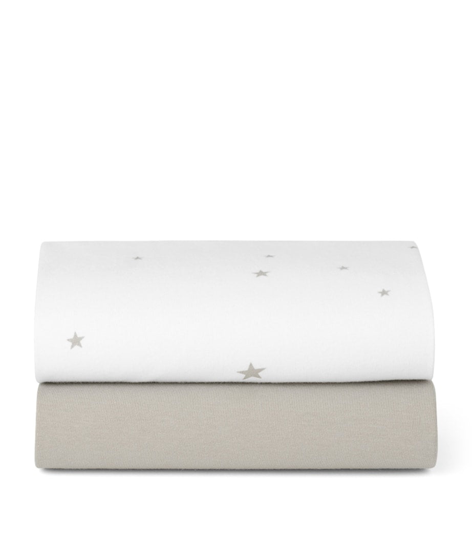 Snüz Moses basket fitted sheets pack of 2 (British brand)