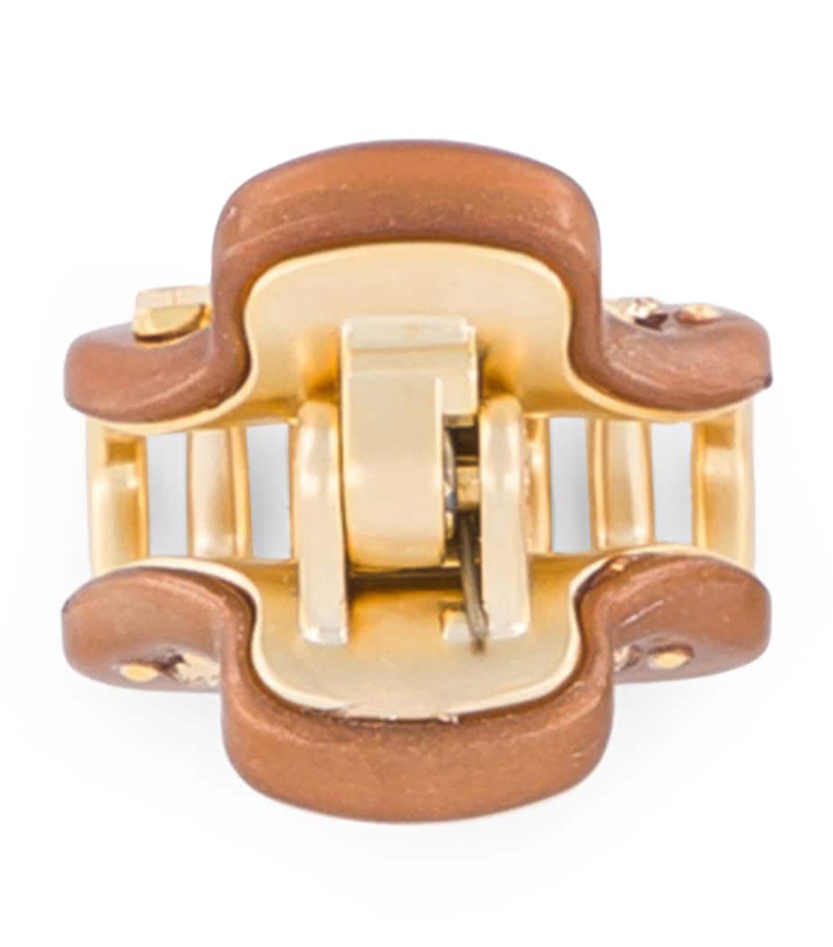 Alexandre de Paris mini claw hair clip gold-plated 1.8cm, UK version