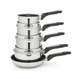 Morphy Richards 5 piece stainless steel pan set - British product