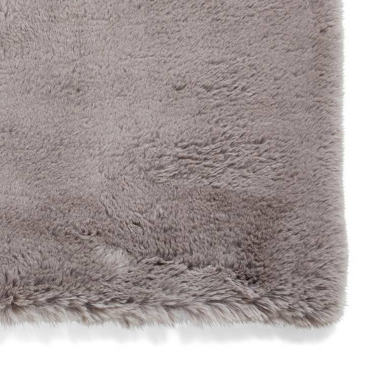 Think Rugs grey shaggy rug 80x150cm, UK version