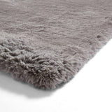 Think Rugs grey shaggy rug 80x150cm, UK version