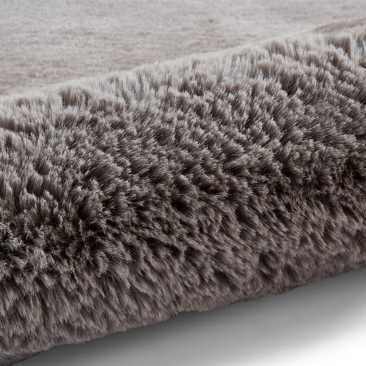 Think Rugs grey shaggy rug 80x150cm, UK version