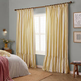 Wylder Birdie Stripe Yellow curtains 117x137cm (British brand)