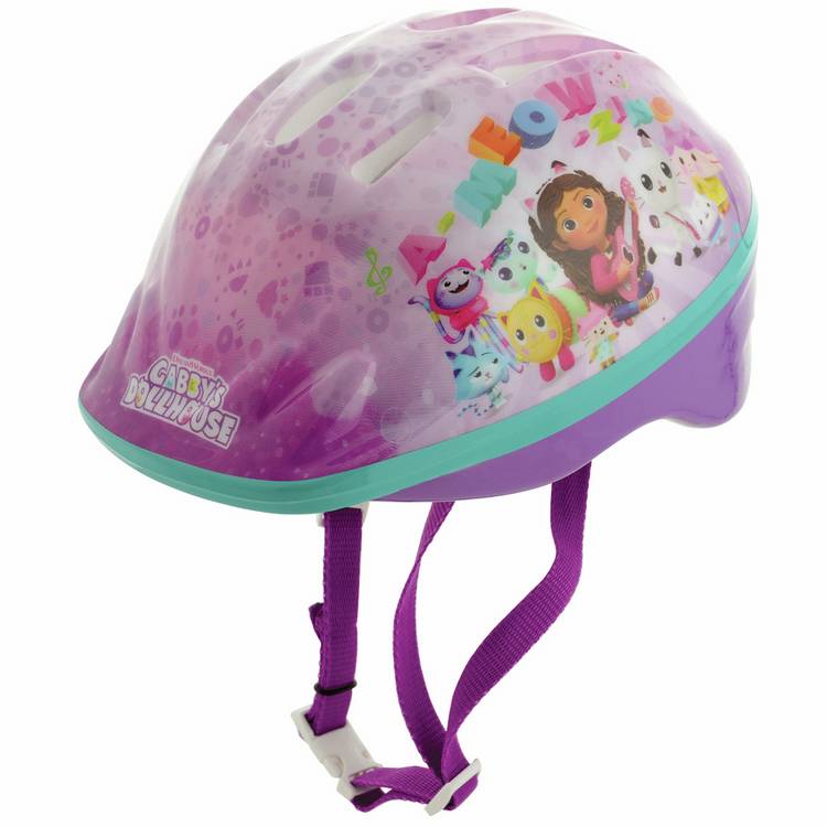 Gabby's Dollhouse kids bike helmet multicolour 48-52cm - British product