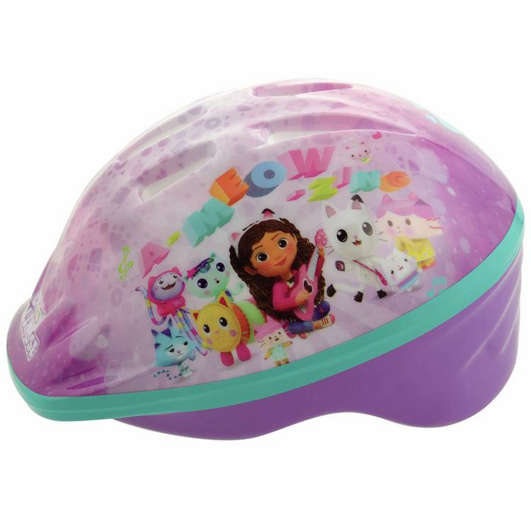 Gabby's Dollhouse kids bike helmet multicolour 48-52cm - British product