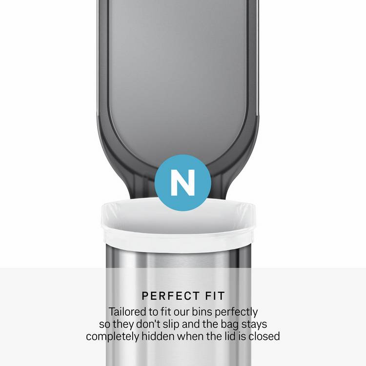 Simplehuman 50L bin liners Code N, UK version
