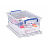 Really Useful 10.1L clear storage boxes 3 pack (British brand)