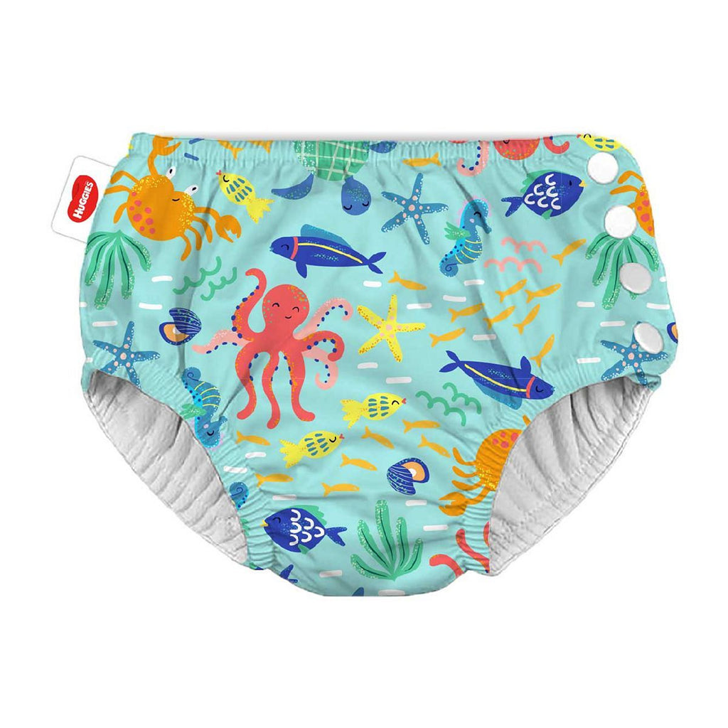 Huggies Little Swimmers Reusable Swim Nappy - Size 5-6 (15kg+) - Under the Sea