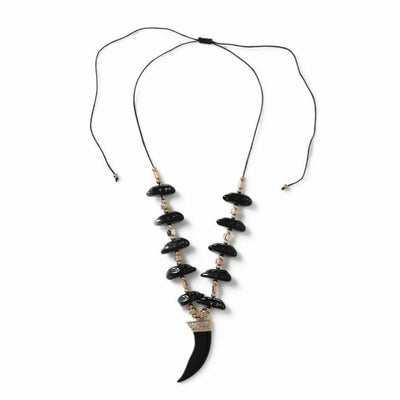 Argos Freedom Black Tusk Corded Necklace 45cm- Buy online at McGrocer