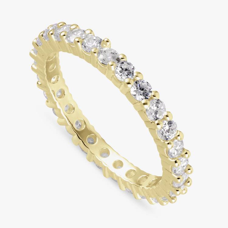 Revere gold plated eternity band ring small, UK version