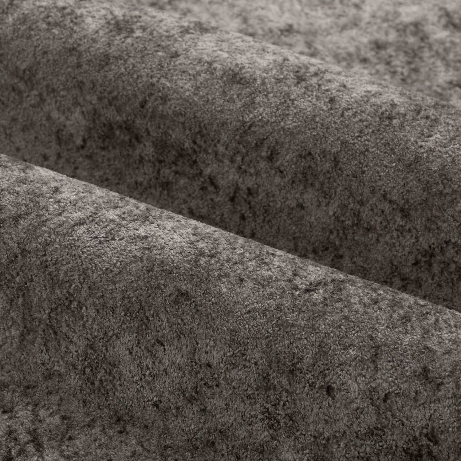 Paoletti Lustre Velvet Eyelet Curtains - Pewter - 229x183cm