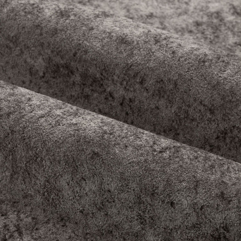 Paoletti Lustre Velvet Eyelet Curtains - Pewter - 229x183cm