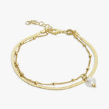 Revere double strand pearl bracelet 20cm, UK version