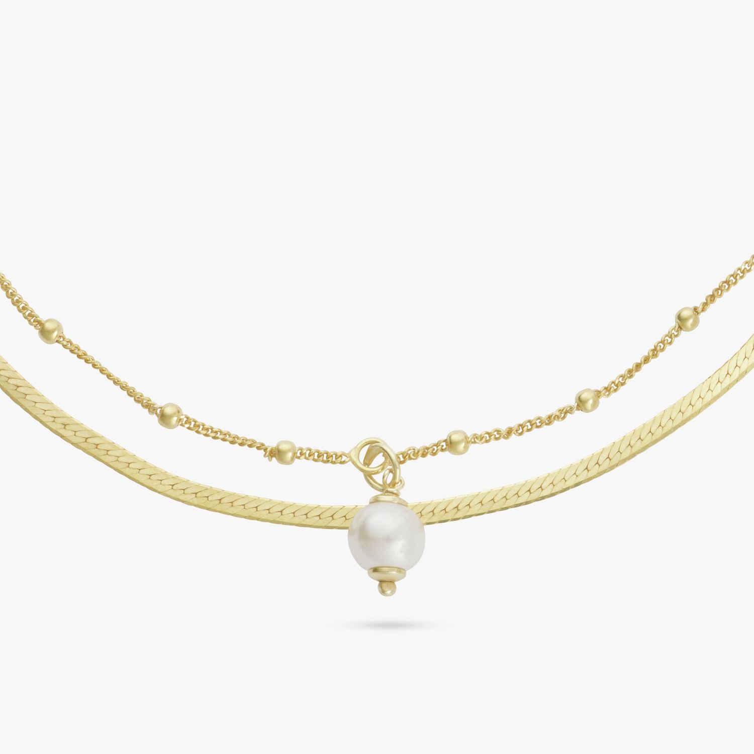 Revere double strand pearl bracelet 20cm, UK version