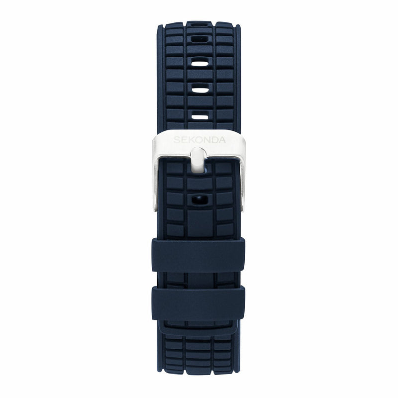 Sekonda Octaire Navy silicone strap watch 40mm, imported from the UK