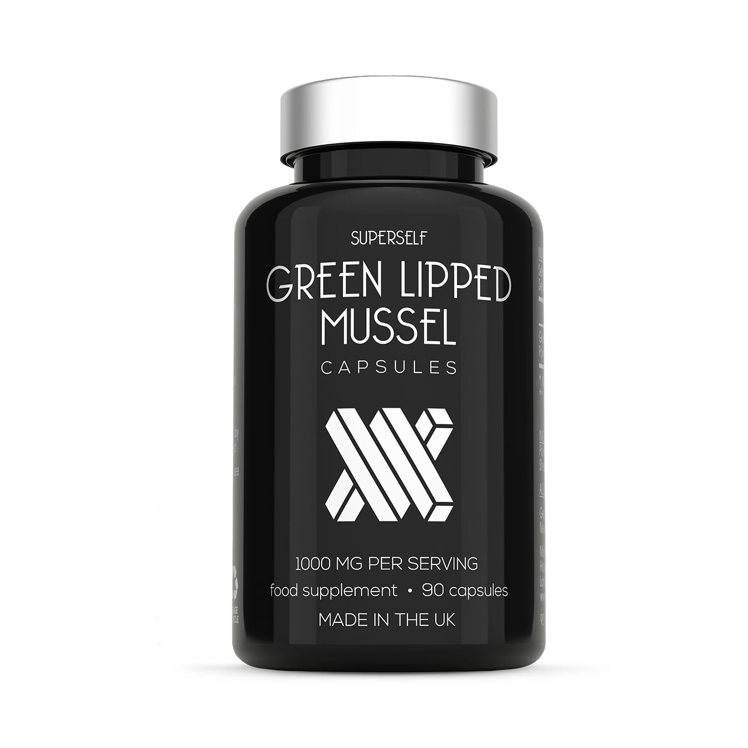 SuperSelf green lipped mussel supplement 1000mg 90 capsules - British product