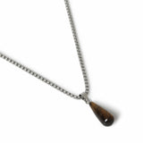 Uncommon Souls silver tone stone pendant necklace 50cm (British brand)