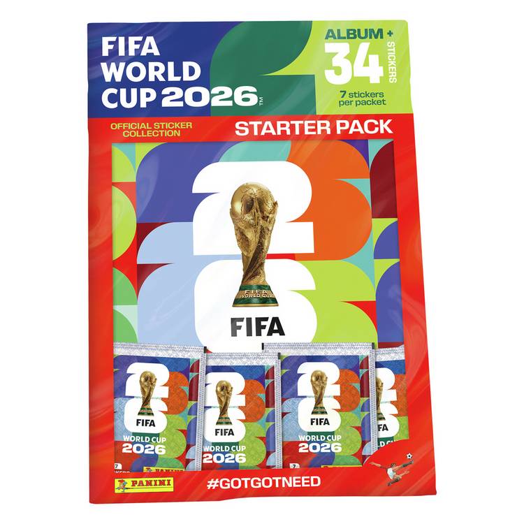 Panini FIFA World Cup 2026 sticker collection starter pack, UK version
