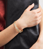 Suzanne Kalan half baguette rose gold diamond bangle - British product