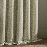 Wylder sage green jacquard leaf curtains 117x137cm, imported from the UK