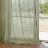 Yard Cirrus Tab Top Sheer Voile Curtains - Green - 290x250cm