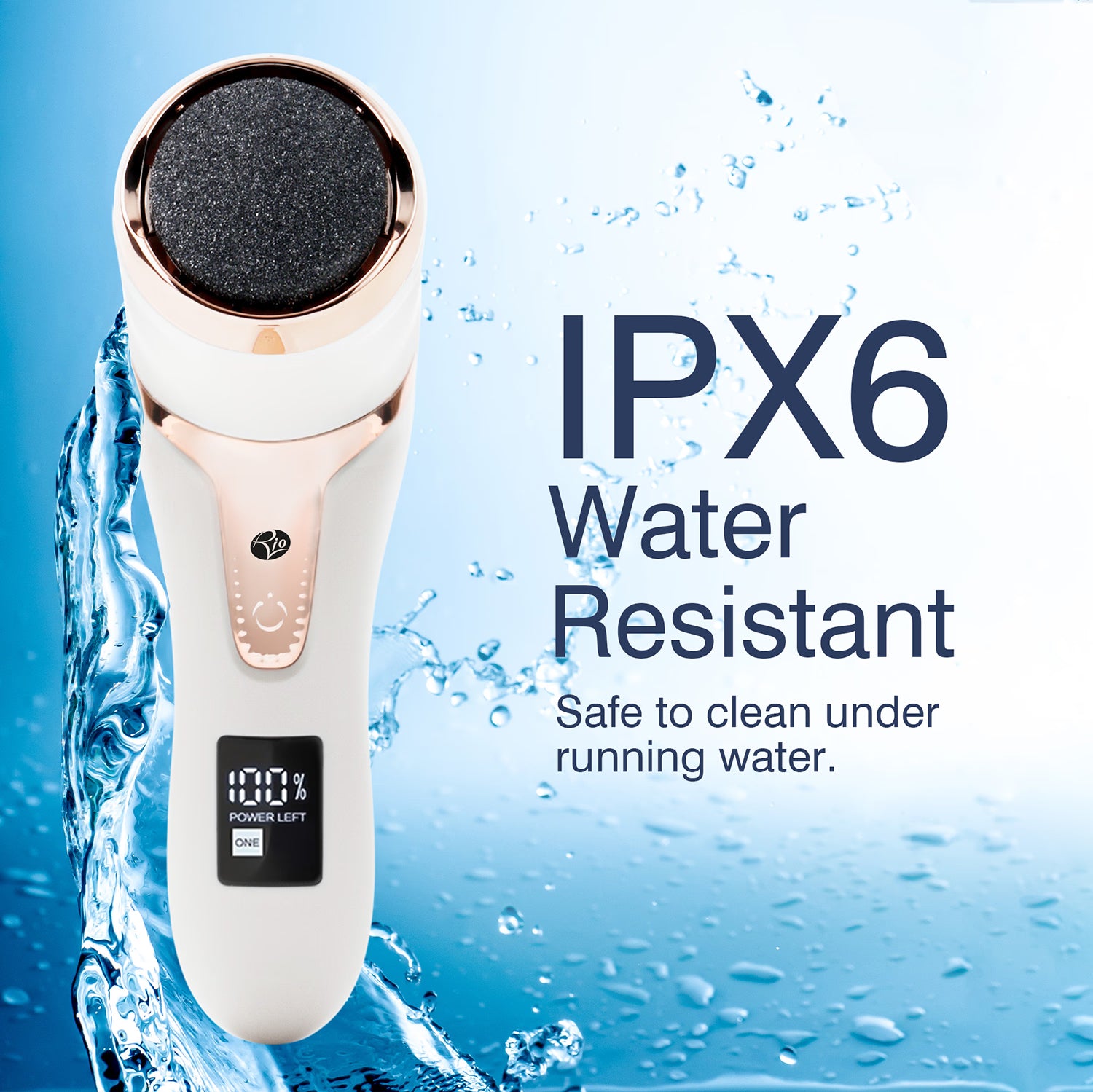 Rio Go Smooth foot file with vacuum action, imported from the UK