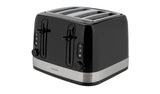 Cookworks Illuminated 4 Slice Toaster - Black GOODS Argos